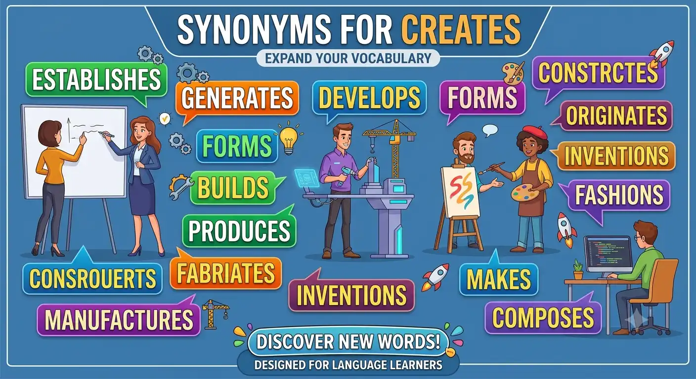 synonyms for creates