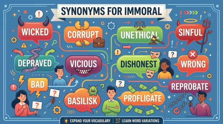 synonyms for immoral