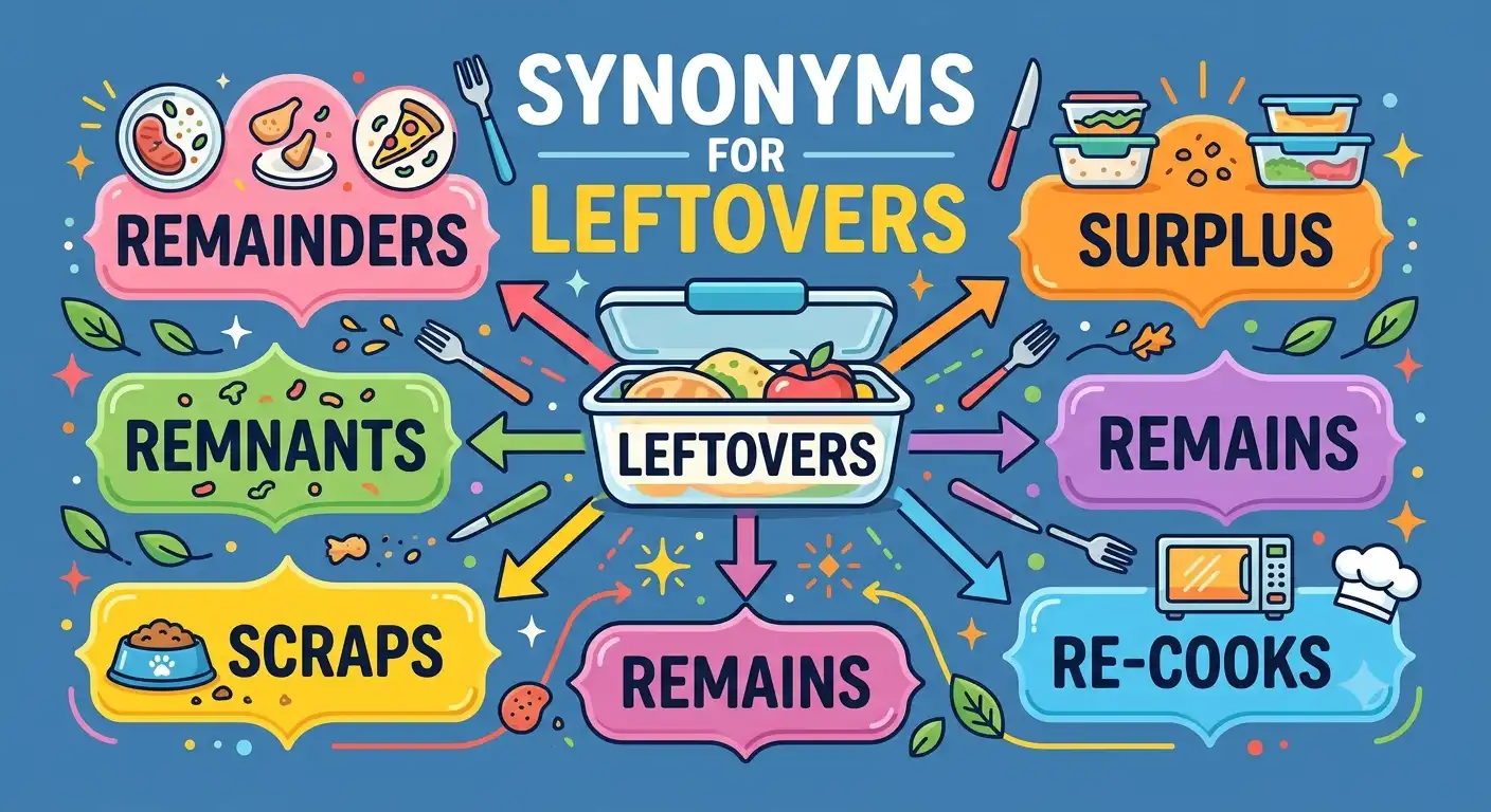 synonyms for leftovers