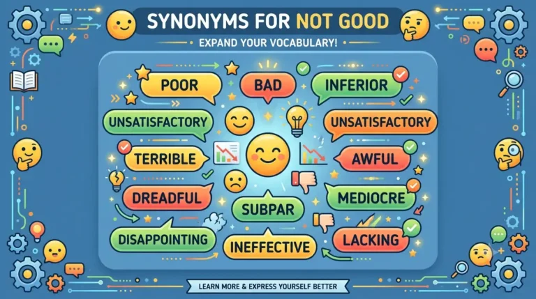 synonyms for not good