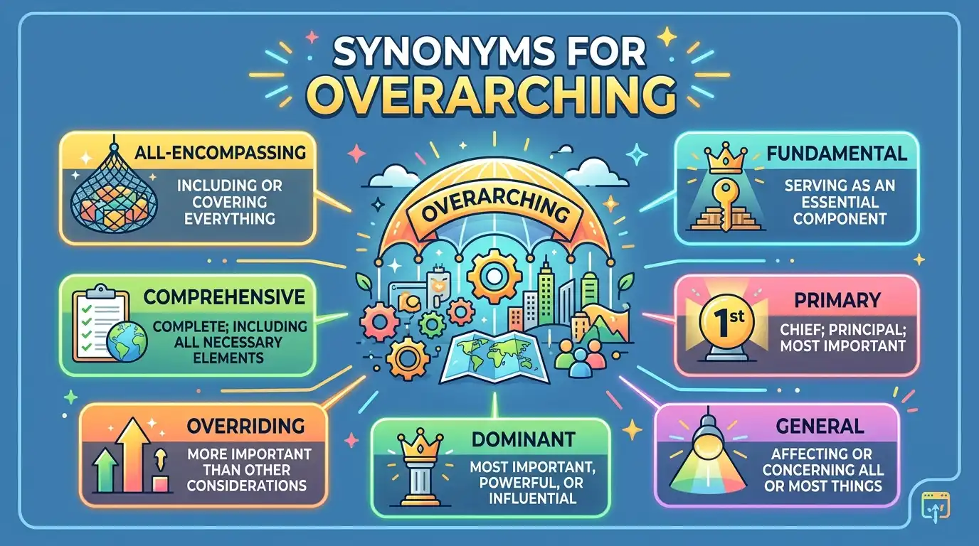 synonyms for overarching