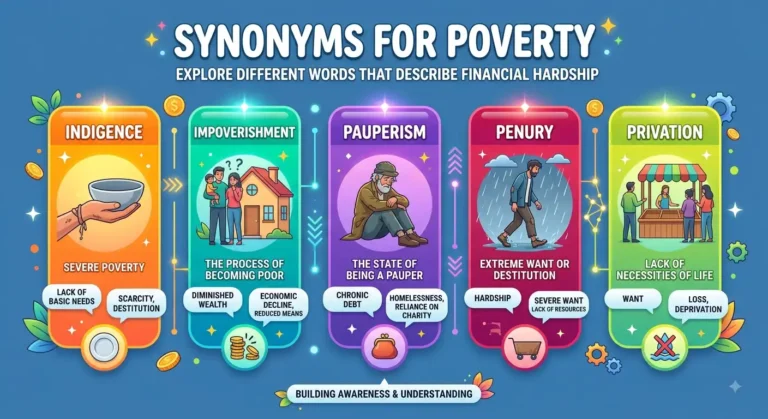 synonyms for poverty