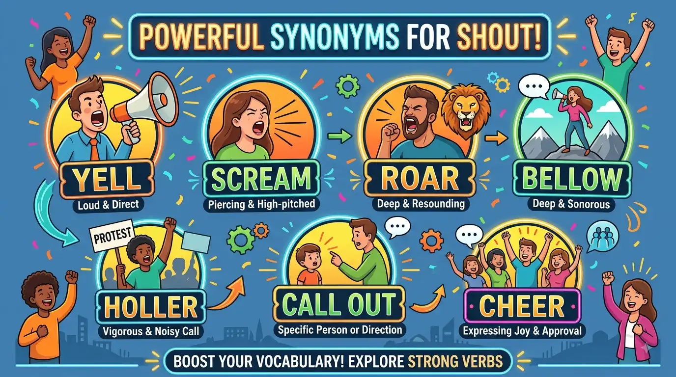 synonyms for shout