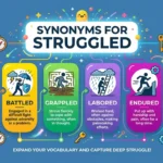 synonyms for struggled