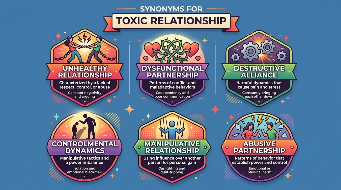 synonyms for toxic relationship